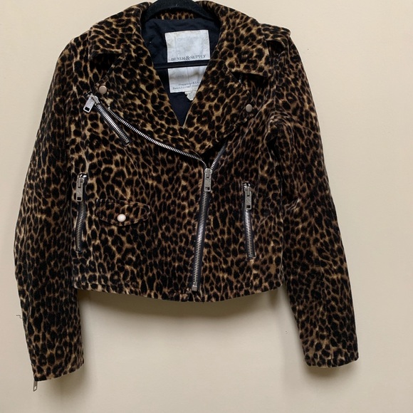 Denim & Supply Ralph Lauren Jackets & Blazers - Cheetah Print Ralph Lauren Moto Jacket
